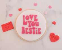 Load image into Gallery viewer, Love You Bestie Fondant Embosser - Made in the UK with Love from House of Toot Sweet - Just £6.50! Shop now at House of Toot Sweet