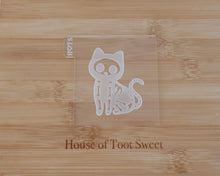 Load image into Gallery viewer, Skeleton Cat Cookie Embosser / Cutter - Made in the UK with Love from House of Toot Sweet - Just £6! Shop now at House of Toot Sweet