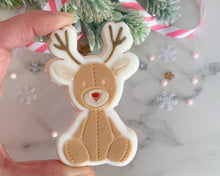Load image into Gallery viewer, Reindeer Teddy Fondant Embosser and Cutter