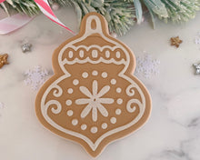 Load image into Gallery viewer, Gingerbread Bauble Cookie Cutter/ Embosser