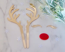 Load image into Gallery viewer, Rudolph Reindeer Antler Set Cake Topper - Made in the UK with Love from House of Toot Sweet - Just £10! Shop now at House of Toot Sweet