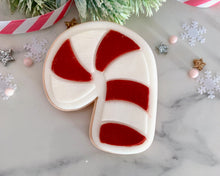 Load image into Gallery viewer, Christmas Candy Cane Fondant Embosser and Cutter