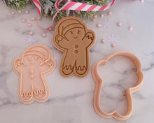 Load image into Gallery viewer, Gingerbread Man Christmas Fondant Stamp & Cookie Cutter