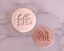 Load image into Gallery viewer, Hello 2026 Fondant Stamp