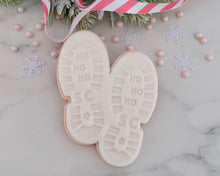 Load image into Gallery viewer, Santas Footprints Christmas Fondant Stamp & Cookie Cutter