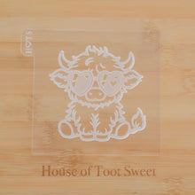 Load image into Gallery viewer, Highland Cow Fondant Embosser/ Cutter