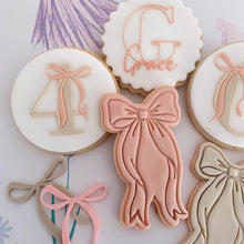 Load image into Gallery viewer, Number with Bow Fondant Cookie Embosser