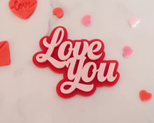 Load image into Gallery viewer, Love You Cupcake Toppers/ Charms - Made in the UK with Love  from House of Toot Sweet - Just £3! Shop now at House of Toot Sweet
