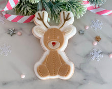Load image into Gallery viewer, Reindeer Teddy Fondant Embosser and Cutter
