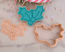 Load image into Gallery viewer, Holly Fondant Stamp & Cookie Cutter