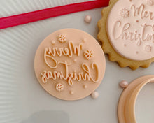Load image into Gallery viewer, Mini Merry Christmas Snowflakes Marks & Spencer Fondant Cookie Stamp
