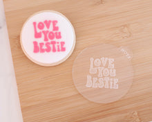 Load image into Gallery viewer, Love You Bestie Fondant Embosser - Made in the UK with Love from House of Toot Sweet - Just £6.50! Shop now at House of Toot Sweet