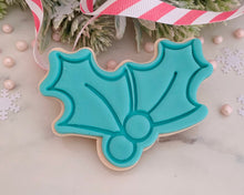 Load image into Gallery viewer, Holly Fondant Stamp & Cookie Cutter