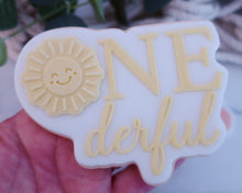 Load image into Gallery viewer, 'Mix and Match' - Blank Onederful Fondant Cookie Embosser & Cutter - Made in the UK with Love from House of Toot Sweet - Just £6! Shop now at House of Toot Sweet