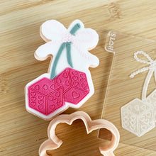 Load image into Gallery viewer, Dice Cherries Fondant Embosser & Cutter