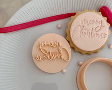 Load image into Gallery viewer, Mini Merry Christmas Marks & Spencer Fondant Cookie Stamp