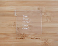 Load image into Gallery viewer, Countdown Cookie Cutter / Embosser - Made in the UK with Love from House of Toot Sweet - Just £6! Shop now at House of Toot Sweet