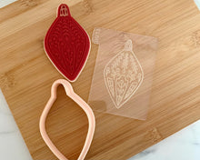 Load image into Gallery viewer, Skandi Drop Bauble Fondant Embosser/ Cutter