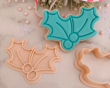Load image into Gallery viewer, Holly Fondant Stamp & Cookie Cutter