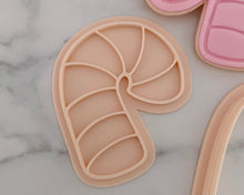 Load image into Gallery viewer, Candy Cane Christmas Fondant Stamp & Cookie Cutter