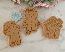 Load image into Gallery viewer, Oh Snap Gingerbread Man Fondant Stamp & Cookie Cutter