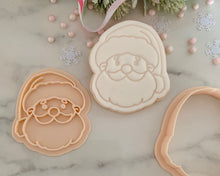 Load image into Gallery viewer, Santa Face Christmas Fondant Stamp & Cookie Cutter