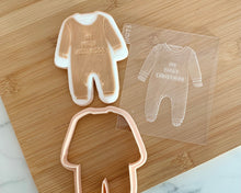 Load image into Gallery viewer, First Christmas Onesie Fondant Embosser and Cutter