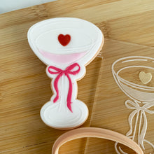 Load image into Gallery viewer, Martini Glass Fondant Embosser & Cutter