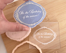 Load image into Gallery viewer, Its the Birthday of the Season Fondant Embosser and Cutter