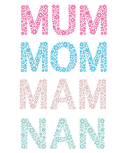 Load image into Gallery viewer, Delicate Floral Mum, Nan, Mom Fondant Embosser / Cutter