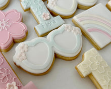 Load image into Gallery viewer, Cherry Blossom Heart Glasses Cookie Embosser / Cookie Cutter - Made in the UK with Love from House of Toot Sweet - Just £6.50! Shop now at House of Toot Sweet