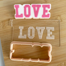 Load image into Gallery viewer, Love Fondant Embosser & Cutter