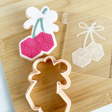 Load image into Gallery viewer, Dice Cherries Fondant Embosser & Cutter