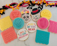 Load image into Gallery viewer, Day Of The Dead Buntiing Fondant Cookie Embosser / Cutter