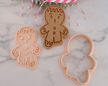 Load image into Gallery viewer, Oh Snap Gingerbread Man Fondant Stamp & Cookie Cutter