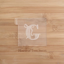 Load image into Gallery viewer, Alphabet A-Z with Bow Fondant Cookie Embosser