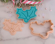 Load image into Gallery viewer, Holly Fondant Stamp & Cookie Cutter