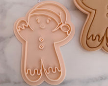Load image into Gallery viewer, Gingerbread Man Christmas Fondant Stamp & Cookie Cutter