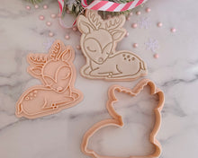 Load image into Gallery viewer, Baby Deer Fondant Stamp & Cookie Cutter