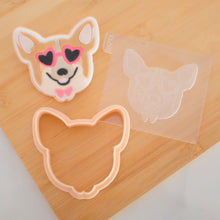 Load image into Gallery viewer, Valentines Dogs Fondant Embosser/ Cutter
