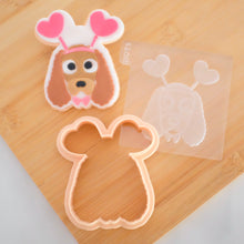 Load image into Gallery viewer, Valentines Dogs Fondant Embosser/ Cutter