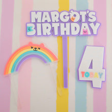 Load image into Gallery viewer, Gabby Personalised Name & Age Cake Topper