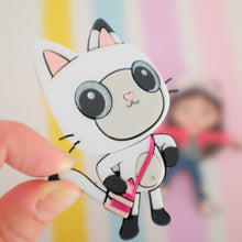 Load image into Gallery viewer, Gabby / Panda Paws Acrylic Cake Charm