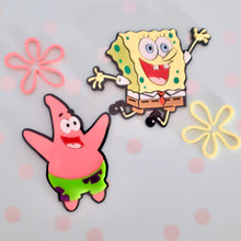 Load image into Gallery viewer, Spongebob/ Patrick Star Inspired Acrylic Cake Charm