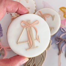 Load image into Gallery viewer, Number with Bow Fondant Cookie Embosser