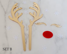 Load image into Gallery viewer, Rudolph Reindeer Antler Set Cake Topper - Made in the UK with Love from House of Toot Sweet - Just £10! Shop now at House of Toot Sweet