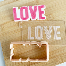 Load image into Gallery viewer, Love Fondant Embosser & Cutter