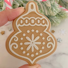 Load image into Gallery viewer, Gingerbread Bauble Cookie Cutter/ Embosser