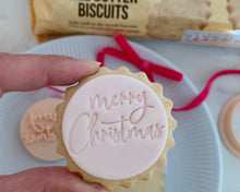 Load image into Gallery viewer, Mini Merry Christmas Marks & Spencer Fondant Cookie Stamp