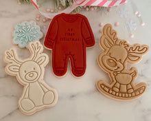 Load image into Gallery viewer, Reindeer Teddy Fondant Stamp & Cookie Cutter